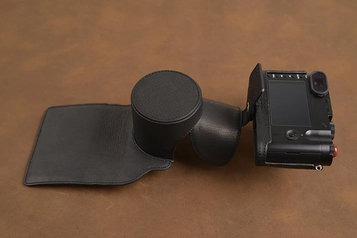 Leica Q2 TYP4889 Q TYP116 QP Handmade FULL Eveready Half Case with Removable Cover HandGrip Cowhide leather insert Camera bag Make to order