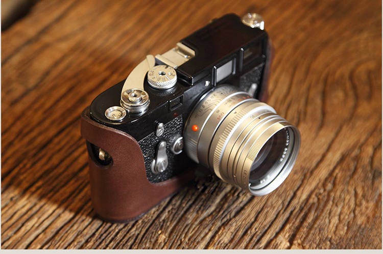 Leica M2 M3 M4 M4P M6 M7 M7P MP Handmade Italian Cowhide leather Half Case insert Camera bag Protector 10 Colors available Made TO Order