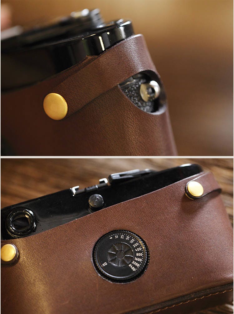 Leica M2 M3 M4 M4P M6 M7 M7P MP Handmade Italian Cowhide leather Half Case insert Camera bag Protector 10 Colors available Made TO Order