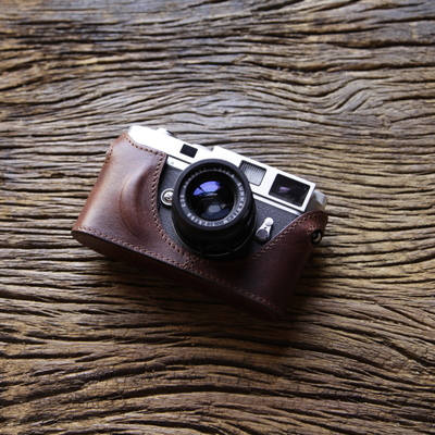 Leica M2 M3 M4 M6 M7 MP Handmade Italian Cowhide leather Half Case insert sleeve Camera bag Holster Protector HandGrip Custom Option