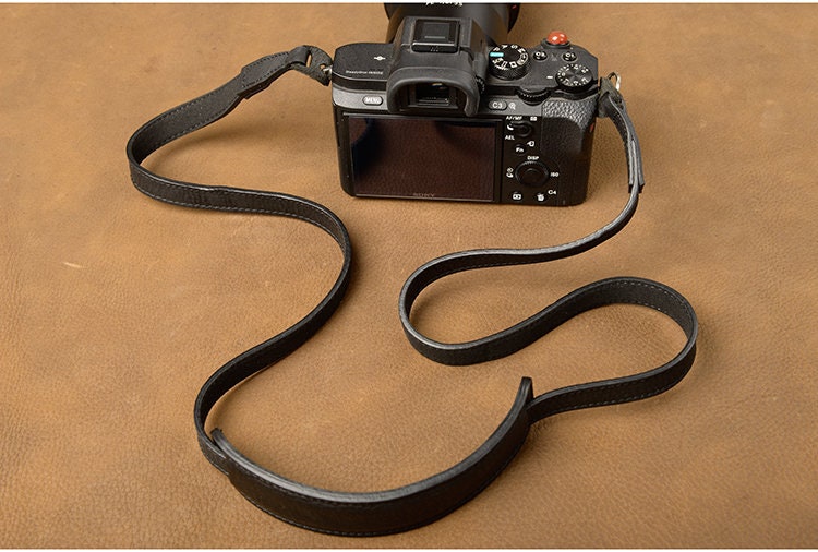 Handmade Genuine Cowhide Leather cameras padding head neck Strap wrist neck lanyard for Leica Nikon Sony Fujifilm panasonic Canon