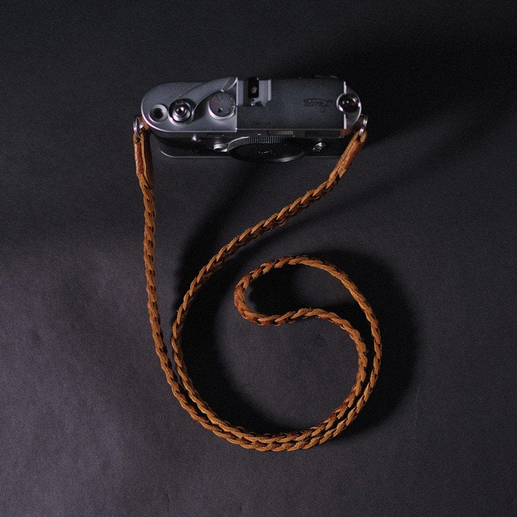 Textile Woven Handmade Genuine Cowhide Leather cameras padding head neck Strap wrist neck lanyard SLR Leica Nikon Sony Fujifilm panasonic