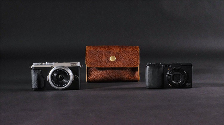 Handmade hand crafted hand stitch Cowhide Vintage Retro Soft Camera bag Case Fujifilm X100F x100v X100VI SONY RX100 A6300 NIKON COOOLPIX LX7