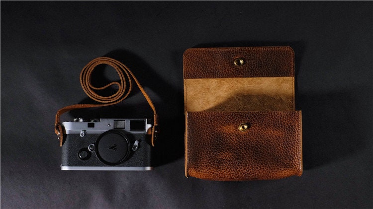 Handmade hand crafted hand stitch Cowhide Vintage Retro Soft Camera bag Case Fujifilm X100F x100v X100VI SONY RX100 A6300 NIKON COOOLPIX LX7