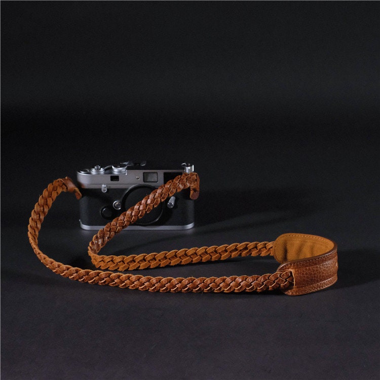 Textile Woven Handmade Genuine Cowhide Leather cameras padding head neck Strap wrist neck lanyard Leica Nikon Sony Fujifilm panasonic Canon