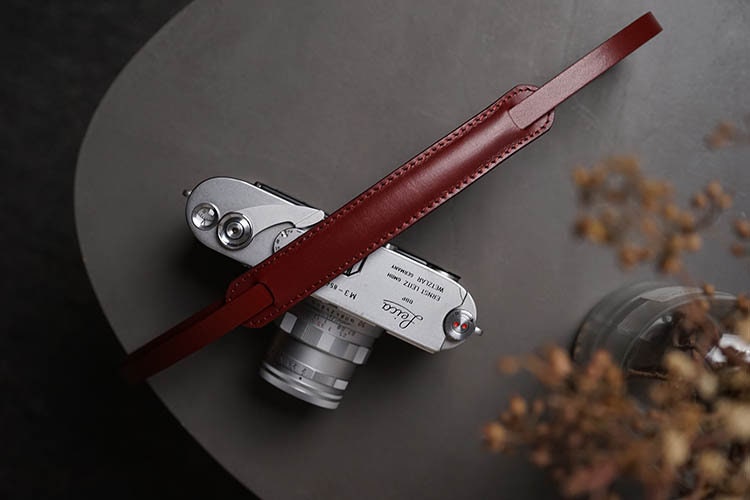 MS Edition Handmade Genuine Leather cameras head neck Strap wrist padding vegetable tanned leather for Leica Nikon Fujifilm panasonic Canon