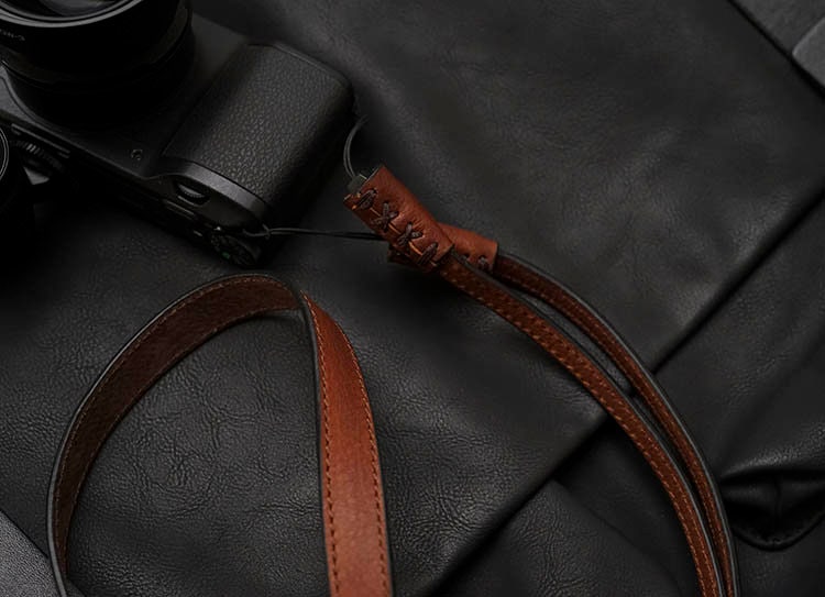 MS edition Handmade Genuine Cowhide Leather Quick release camera head neck Strap wrist Ricoh Leica Nikon Sony Fujifilm panasonic