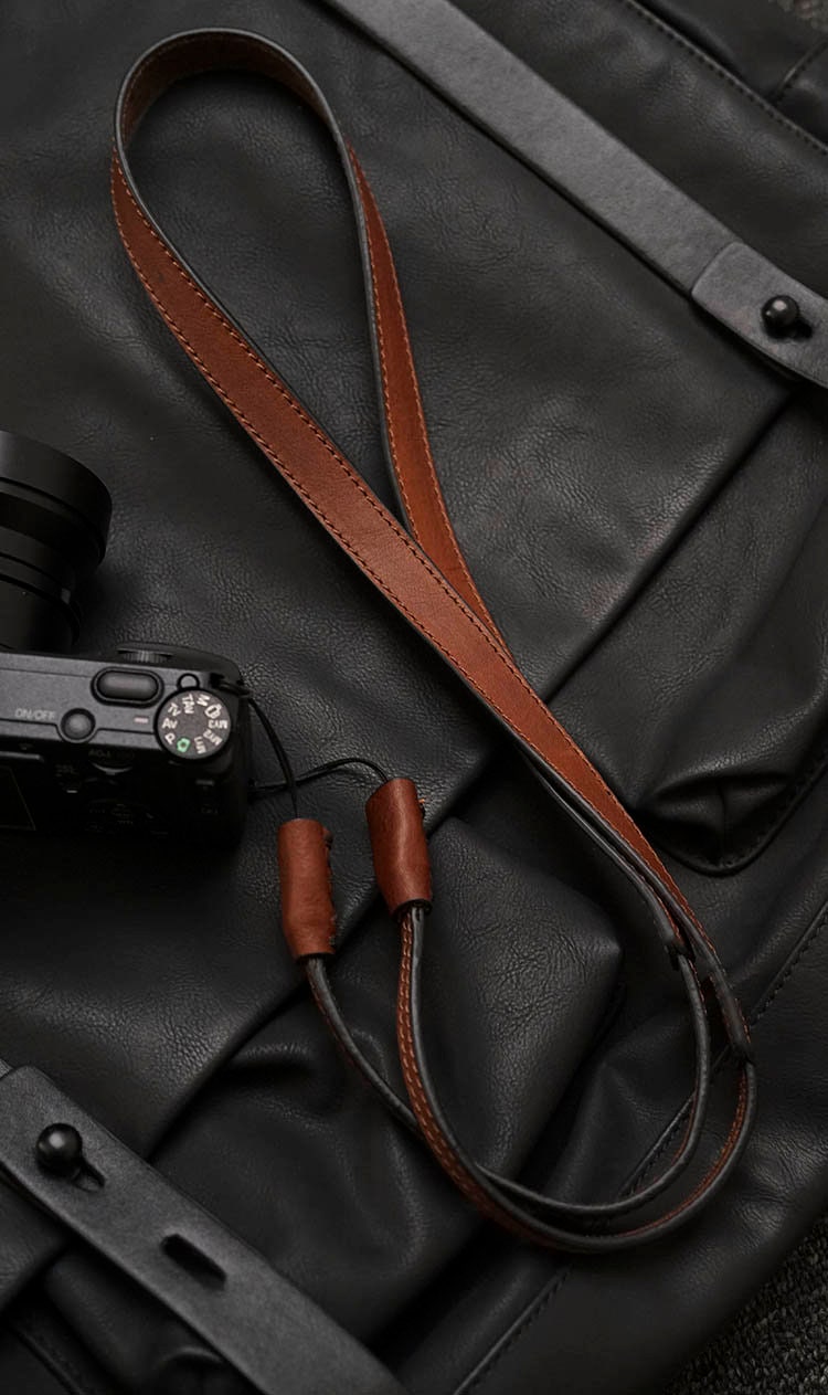 MS edition Handmade Genuine Cowhide Leather Quick release camera head neck Strap wrist Ricoh Leica Nikon Sony Fujifilm panasonic