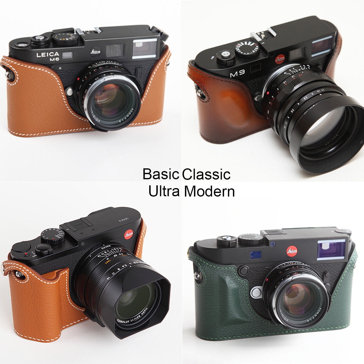 Premium Edition Leica M10 M10M M10P M10R MD262 Handmade Half Case Cowhide leather Camera bag Protector Aluminium alloy Base battery access