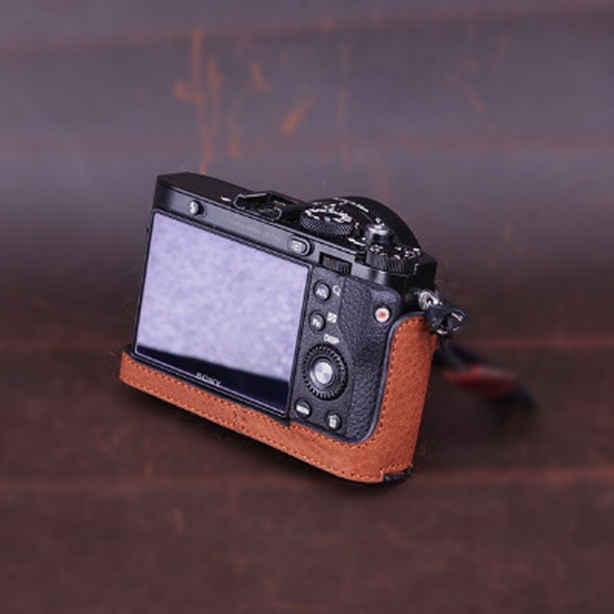 Sony RX1R2 rx1rm2 RX1RII RX1 RX1R RX1RM2 Handmade Half Case with Removable Cover Cowhide leather insert Camera bag Protector HandGrip Pouch