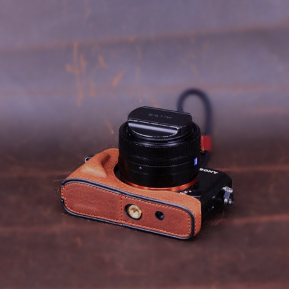 Sony RX1R2 rx1rm2 RX1RII RX1 RX1R RX1RM2 Handmade Half Case with Removable Cover Cowhide leather insert Camera bag Protector HandGrip Pouch