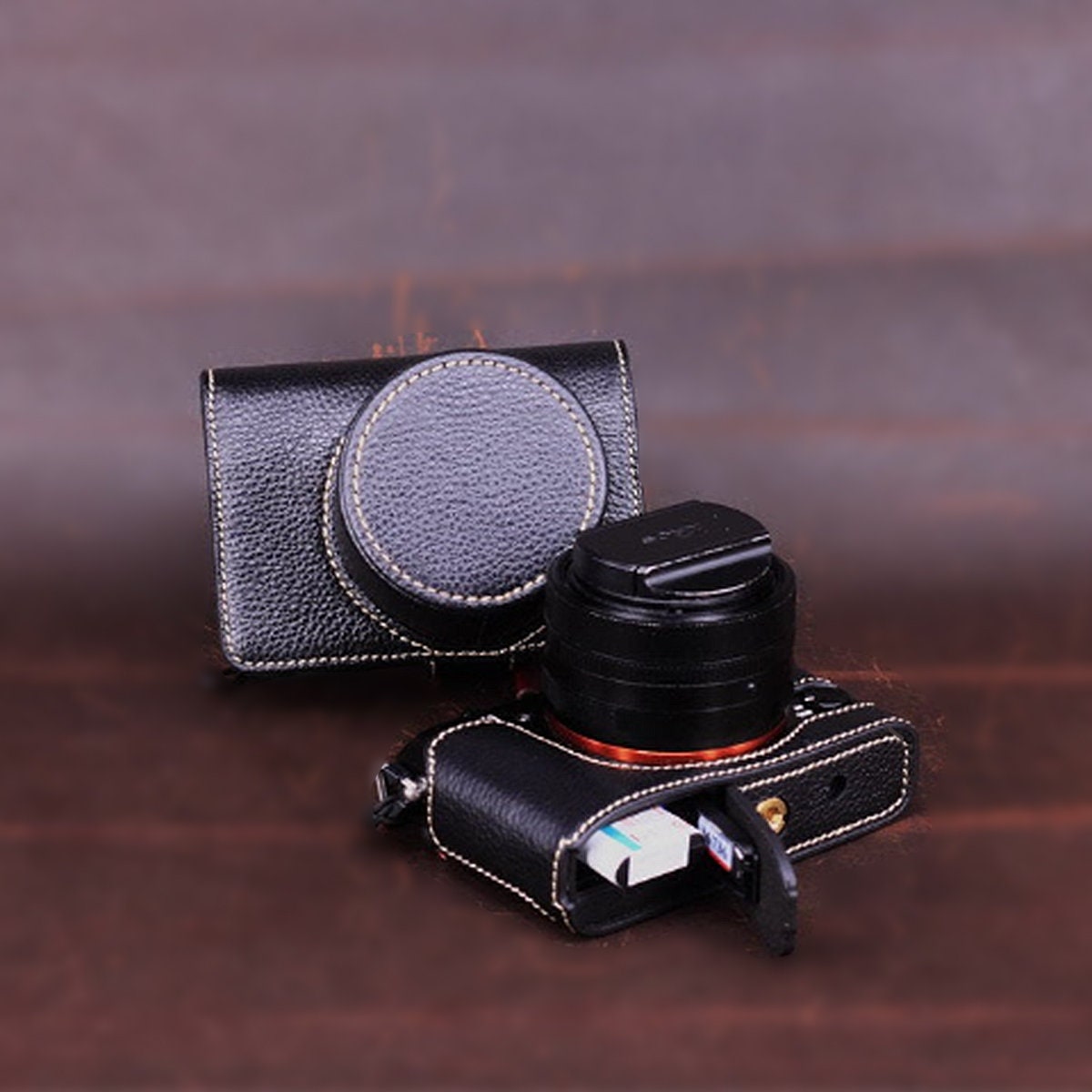 Sony RX1R2 rx1rm2 RX1RII RX1 RX1R RX1RM2 Handmade Half Case with Removable Cover Cowhide leather insert Camera bag Protector HandGrip Pouch