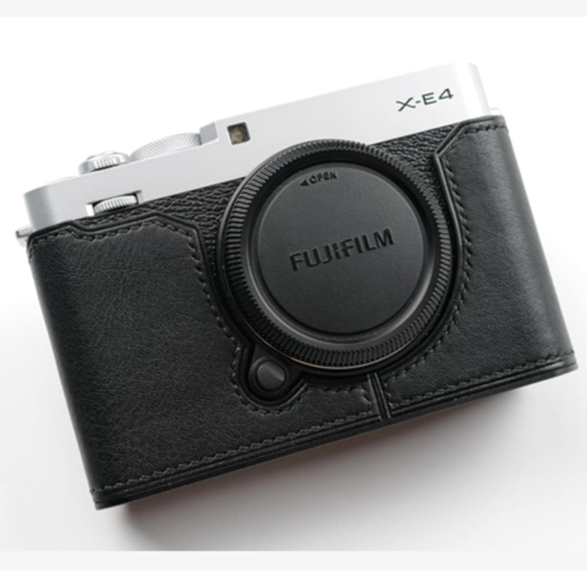 Premium Edition Handmade Genuine Leather hand crafted hand stitch Fujifilm XE4 X-E4 Camera Half cases insert bag Protector SD battery access