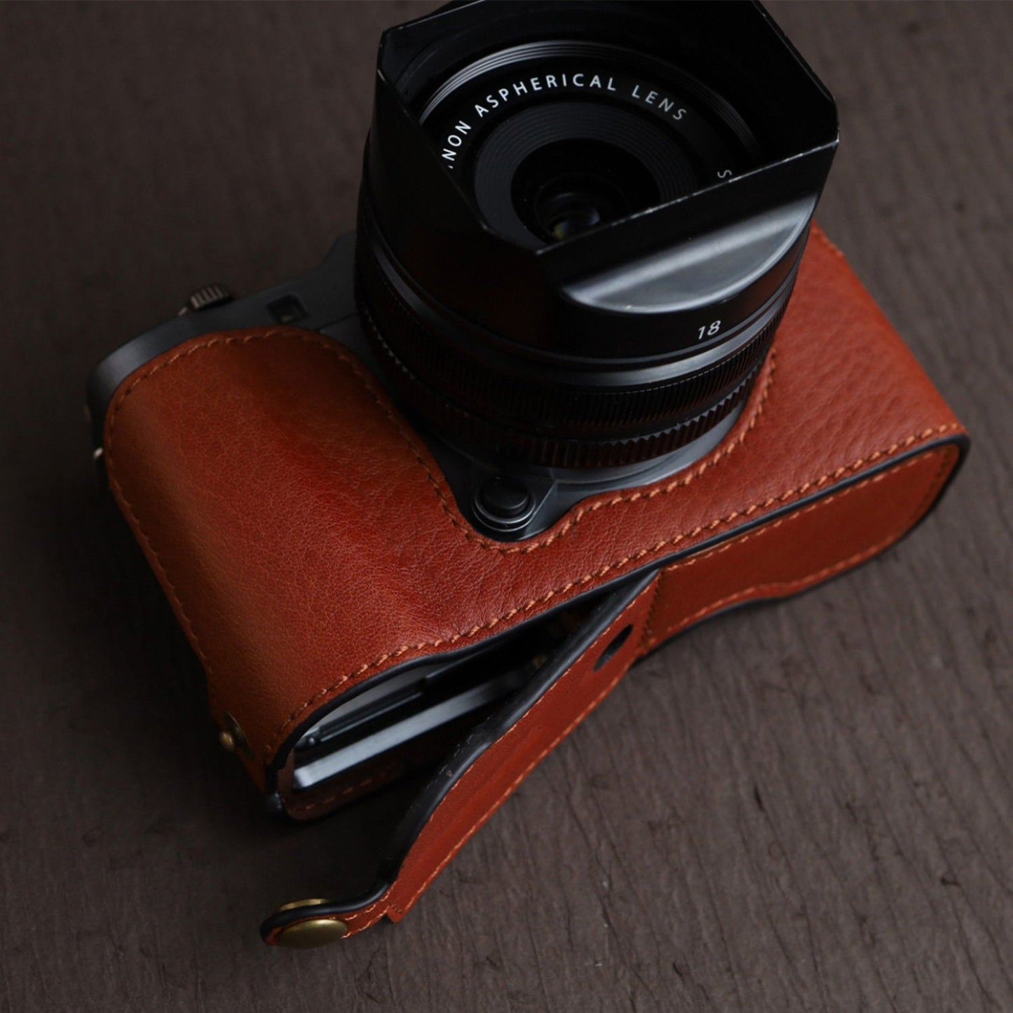 Fujifilm fuji XA5 XA7 Handmade Half Case Cowhide leather insert Camera bag Protector Holster sleeve SD & battery access door Made TO Order