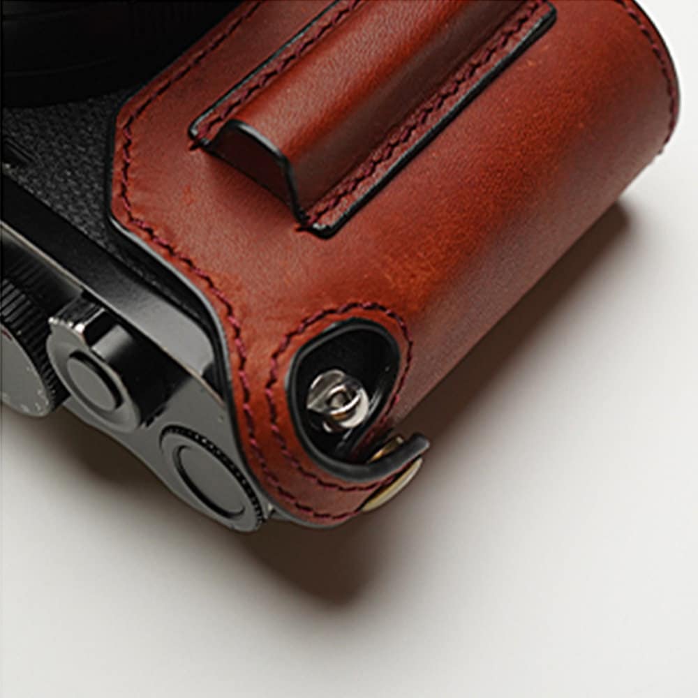 MS Edition leica Q3 Handmade Half Case Cowhide leather insert Camera bag Protector Holster sleeve handGrip Made TO Order