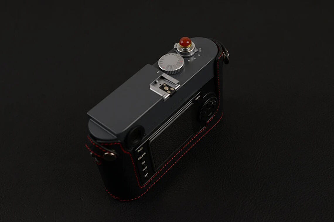 LEICA M9P M9 M8 Me M-E MM handmade half case leather Camera Case bag handgrip protector holster sleeve Padding Strap option Made TO Order