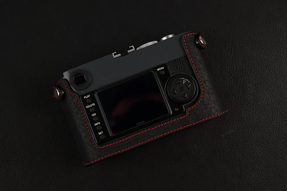 LEICA M9P M9 M8 Me M-E MM handmade half case leather Camera Case bag handgrip protector holster sleeve Padding Strap option Made TO Order