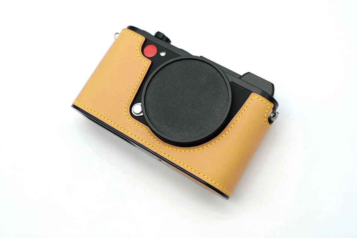 Premium Edition Leica CL Typ 7323 Handmade Half Case Cowhide leather insert Camera bag Protector SD & battery access Strap Holster sleeve