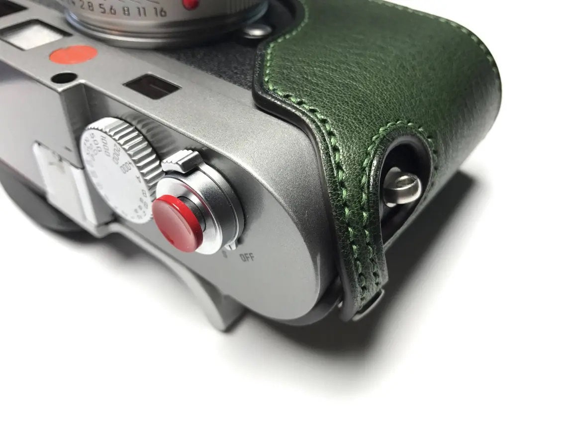 Premium Edition Leica M8 M9 M9P ME MM Handmade Cowhide leather Holster sleeve hand stitch Half Case Camera bag Protector Made to Order