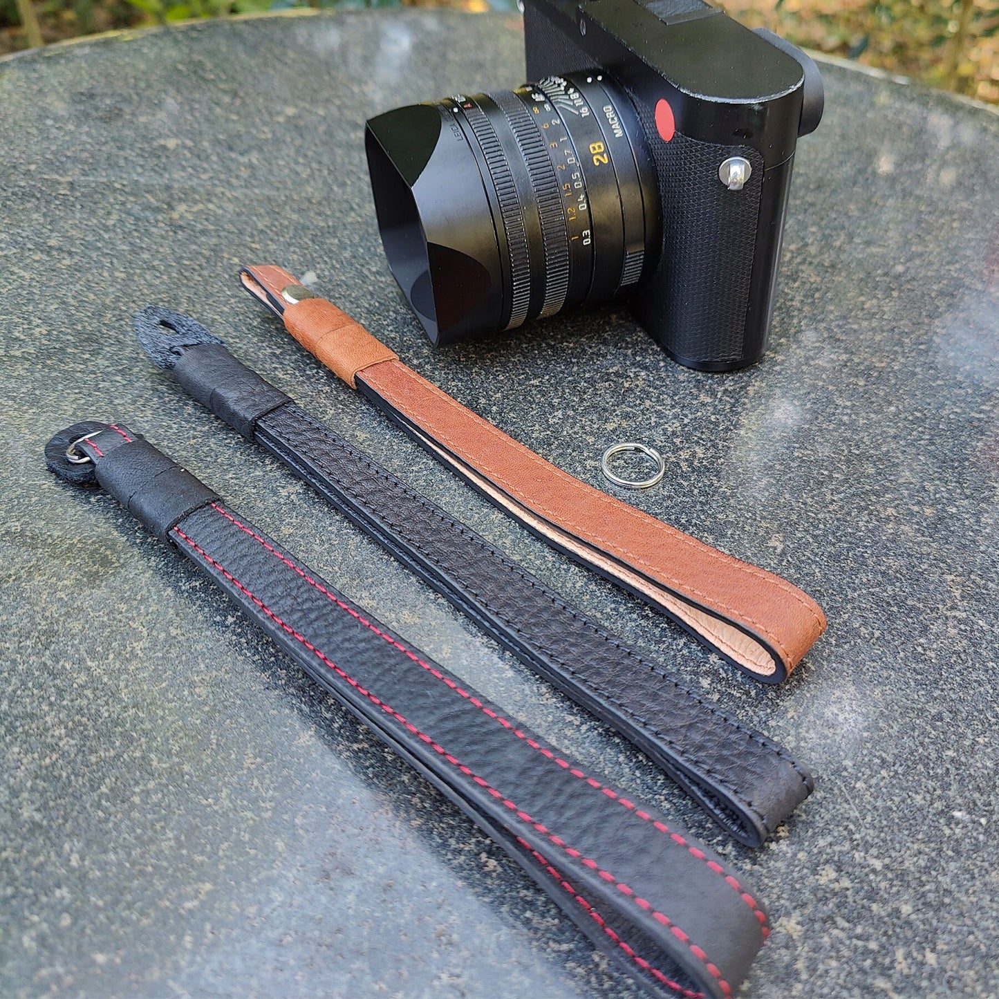 Handmade hand stitch hand crafted Genuine Cowhide Leather cameras Hand Wrist Strap Leica Nikon Fujifilm Panasonic Canon Sony RICOH Minolta