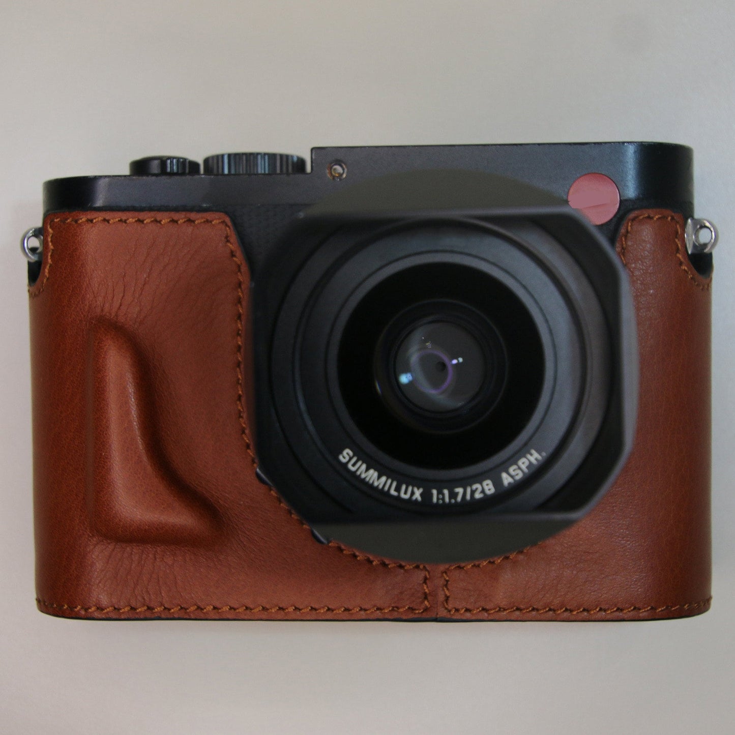 Leica Q3 Q2 TYP4889 / Q TYP 116 Q-P Handmade Half Case Cowhide leather insert Camera bag Protector Holster sleeve handGrip SD battery access