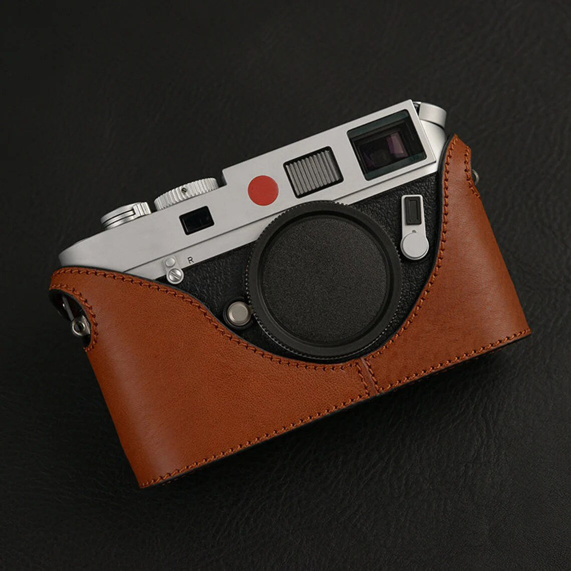 NEW Leica M6 M7 Handmade Hand Stitching Italian leather Cowhide leather Half Case insert Camera bag Protector Made TO Order Holster sleeve