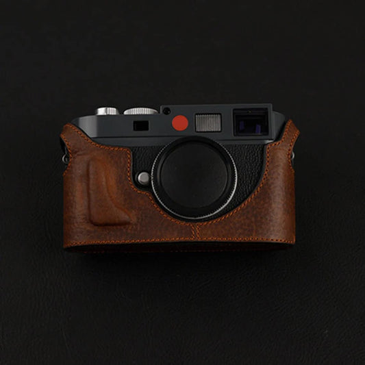 LEICA M9P M9 M8 Me M-E MM handmade half case leather Camera Case bag handgrip protector holster sleeve Padding Strap option Made TO Order