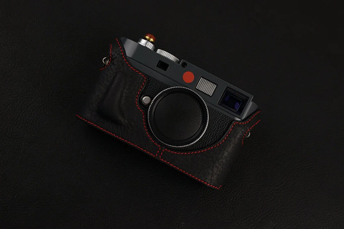 LEICA M9P M9 M8 Me M-E MM handmade half case leather Camera Case bag handgrip protector holster sleeve Padding Strap option Made TO Order