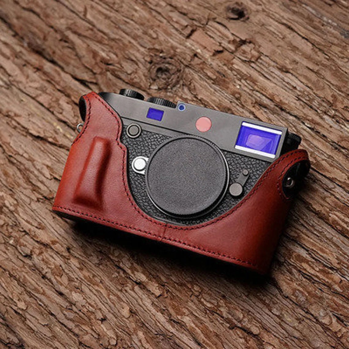 MS Edition LEICA M10 M10M M10P M10R handmade half case Italian leather Camera bag Case protector holster sleeve handgrip Strap