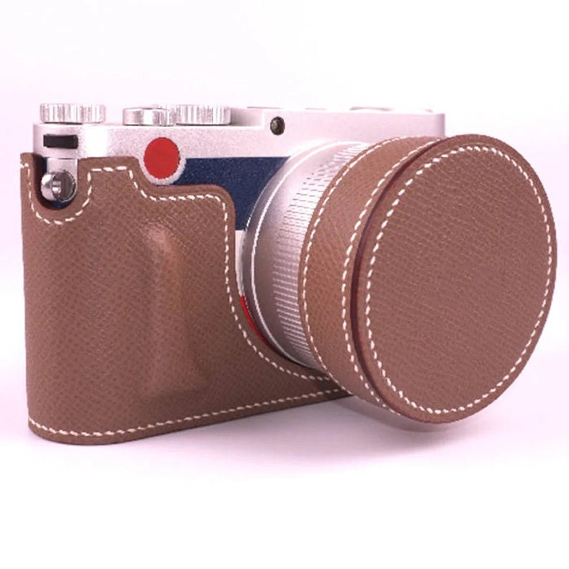 Premium Edition Leica XV X Vario X typ113 TYP107 Handmade hand crafted Cowhide leather hand stitch Half Case Camera bag Holster pouch sleeve