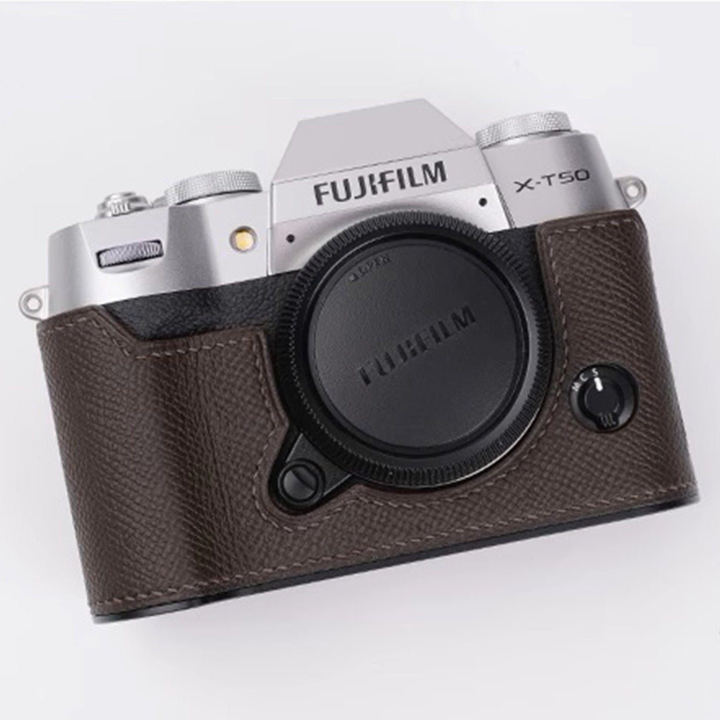 Premium Edition Fujifilm fuji XT50 Handmade Half Case leather Camera bag Protector Holster sleeve Lens cap SD & battery access