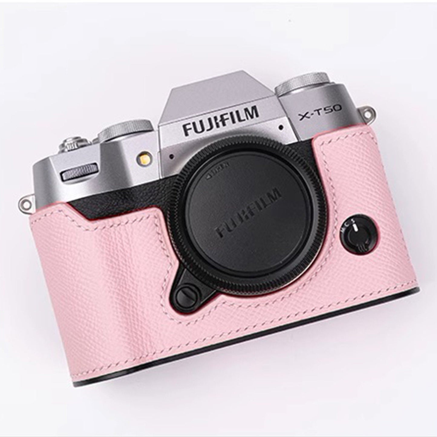 Premium Edition Fujifilm fuji XT50 Handmade Half Case leather Camera bag Protector Holster sleeve Lens cap SD & battery access